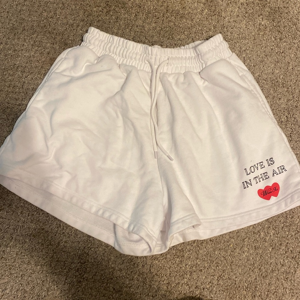 White fox shorts